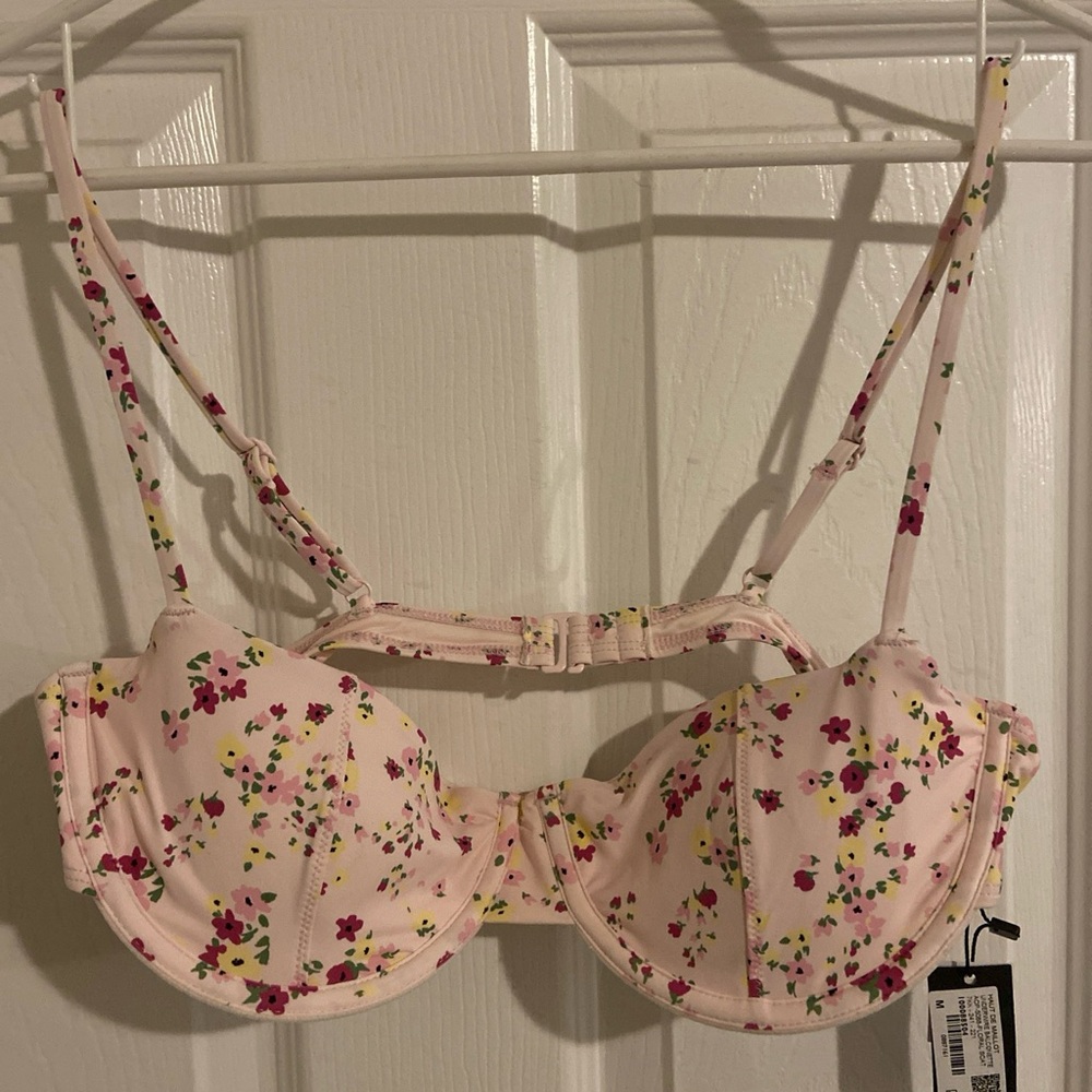Garage Floral Pink Swim Top
